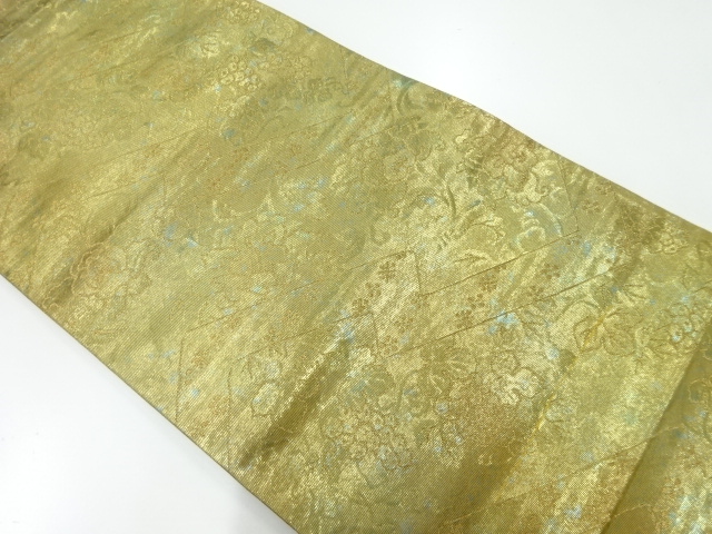 リサイクル　葡萄模様織出し袋帯